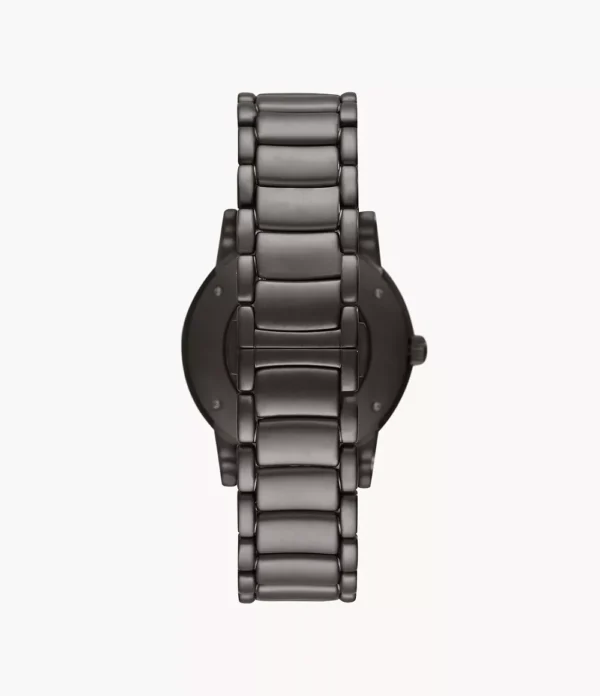 Emporio Armani Meccanico AR60010 Black Stainless Steel Black Dial Automatic Watch For Men