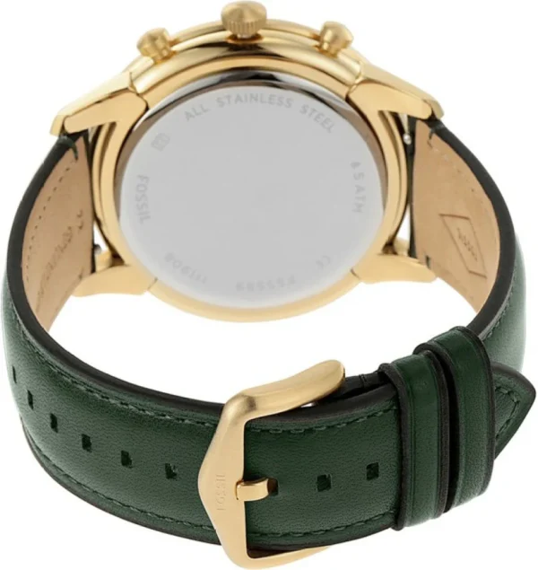 Fossil Townsman FS5599 Dark Green Leather Men’s Watch Dial 44mm