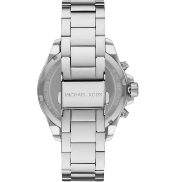 Michael Kors Whitney MK6728 Chronograph Crystals Silver Dial Silver Steel Strap
