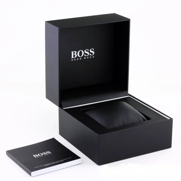 Hugo Boss Supernova 1513358 Black Dial Two Tone Steel Strap Watch for Men 46mm