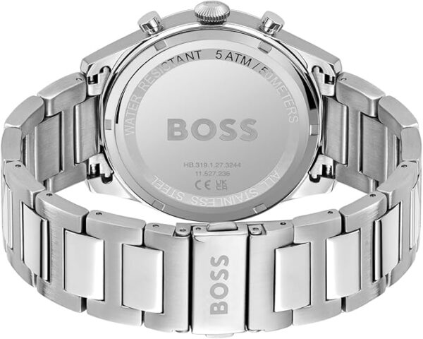 Hugo Boss Pioneer 1513868 Green Dial Silver Steel Strap Watch for Men 44mm