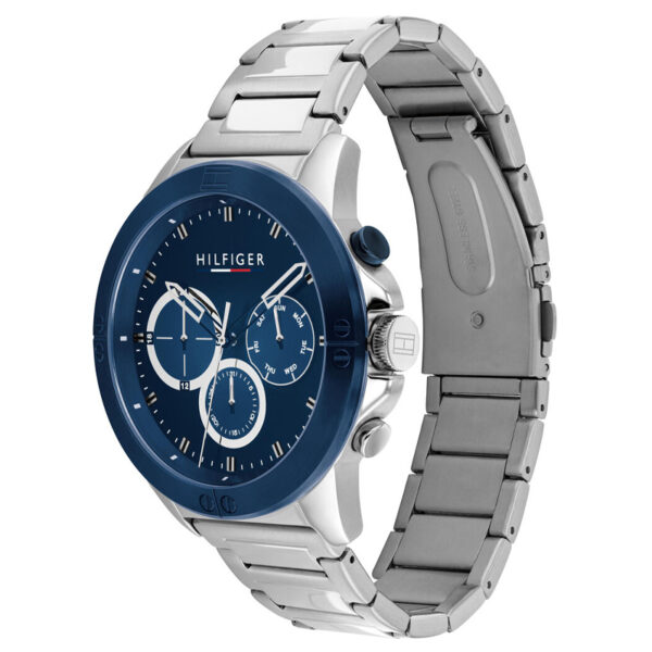 Tommy Hilfiger Harley 1791932 Men’s Quartz Silver Stainless Steel Blue Dial 46mm