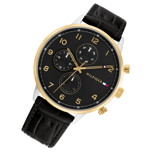 Tommy Hilfiger Leonard 1791986 Watch for Men 44mm with Stainless Steel or Leather Bracelet