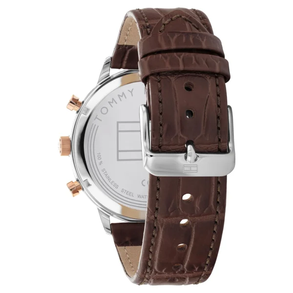 Tommy Hilfiger Leonard 1791987 Quartz Watch for Men with Stainless Steel or Leather Bracelet 44mm