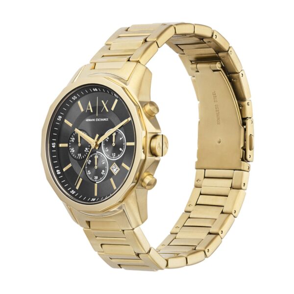 Armani Exchange Gold And Gray AX1721 Dial Men's Watch 44mm