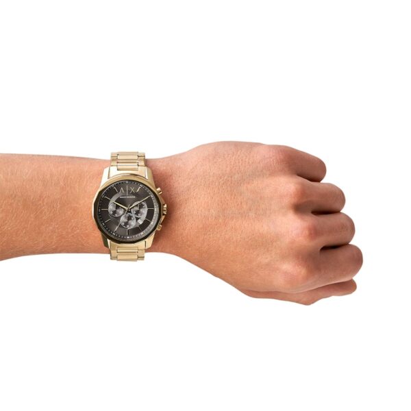 Armani Exchange Gold And Gray AX1721 Dial Men's Watch 44mm