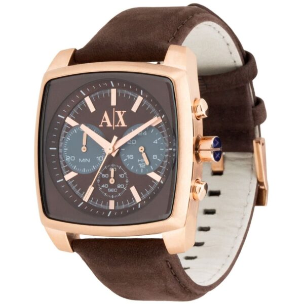Armani Exchange AX2252 Brown Leather Strap Brown Dial 40mm Watch