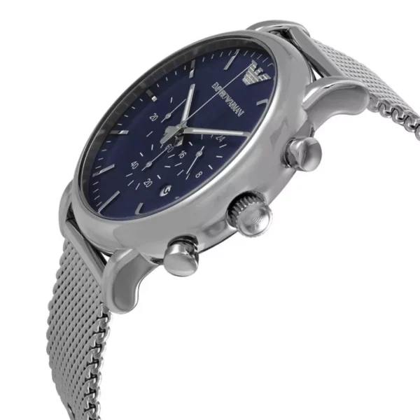 Emporio Armani Luigi Ar80038 Men’s Chronograph Quartz Stainless Steel Blue Dial 43mm Watch